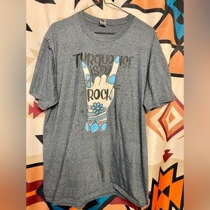 Turquoise Graphic Tee